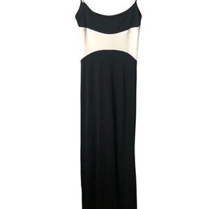 Vintage Y2K 90s Bebe Colorblock Sleeveless Maxi Dress